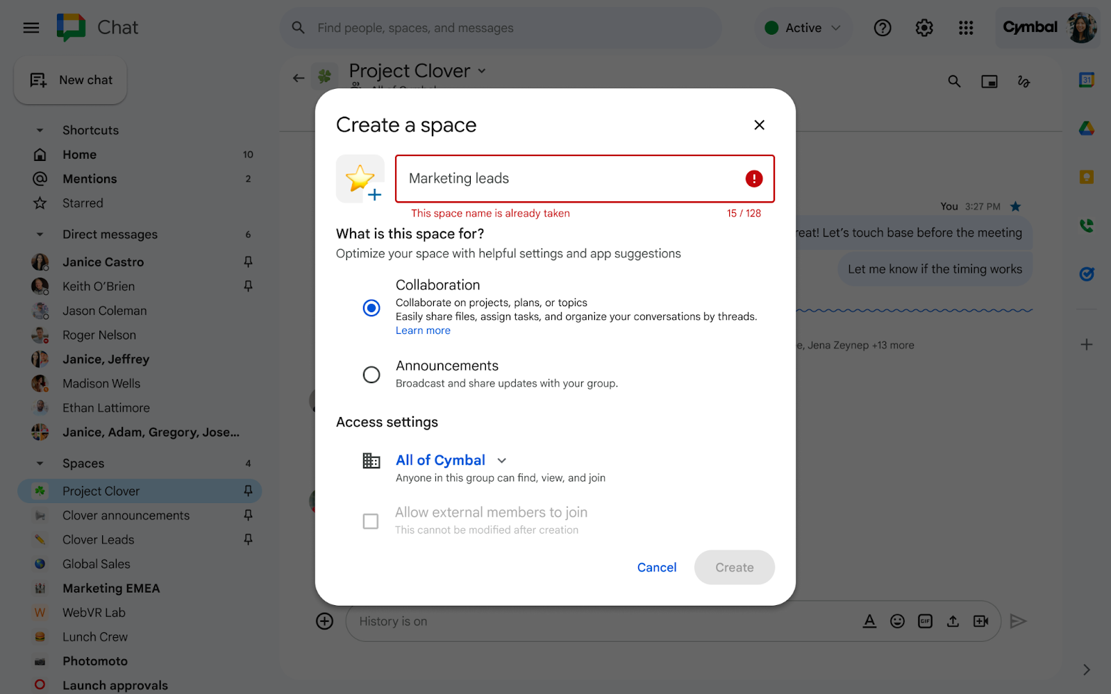 prevent-dup-space-name