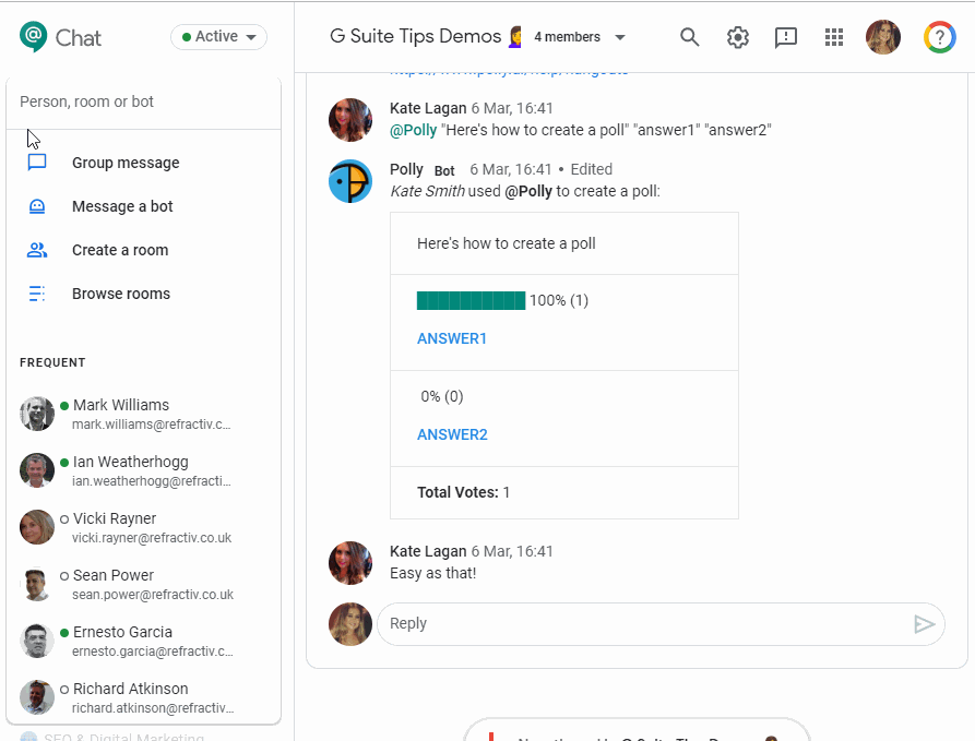 GST – drive bot in chat