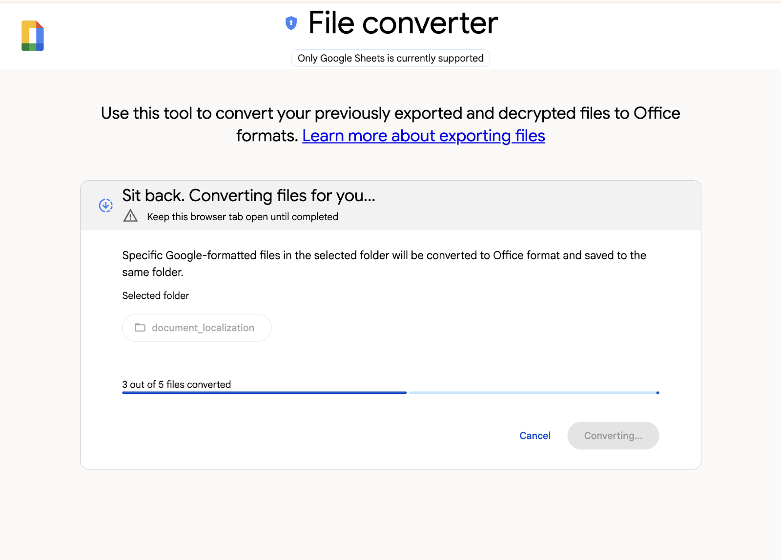 file converter tool Google cse