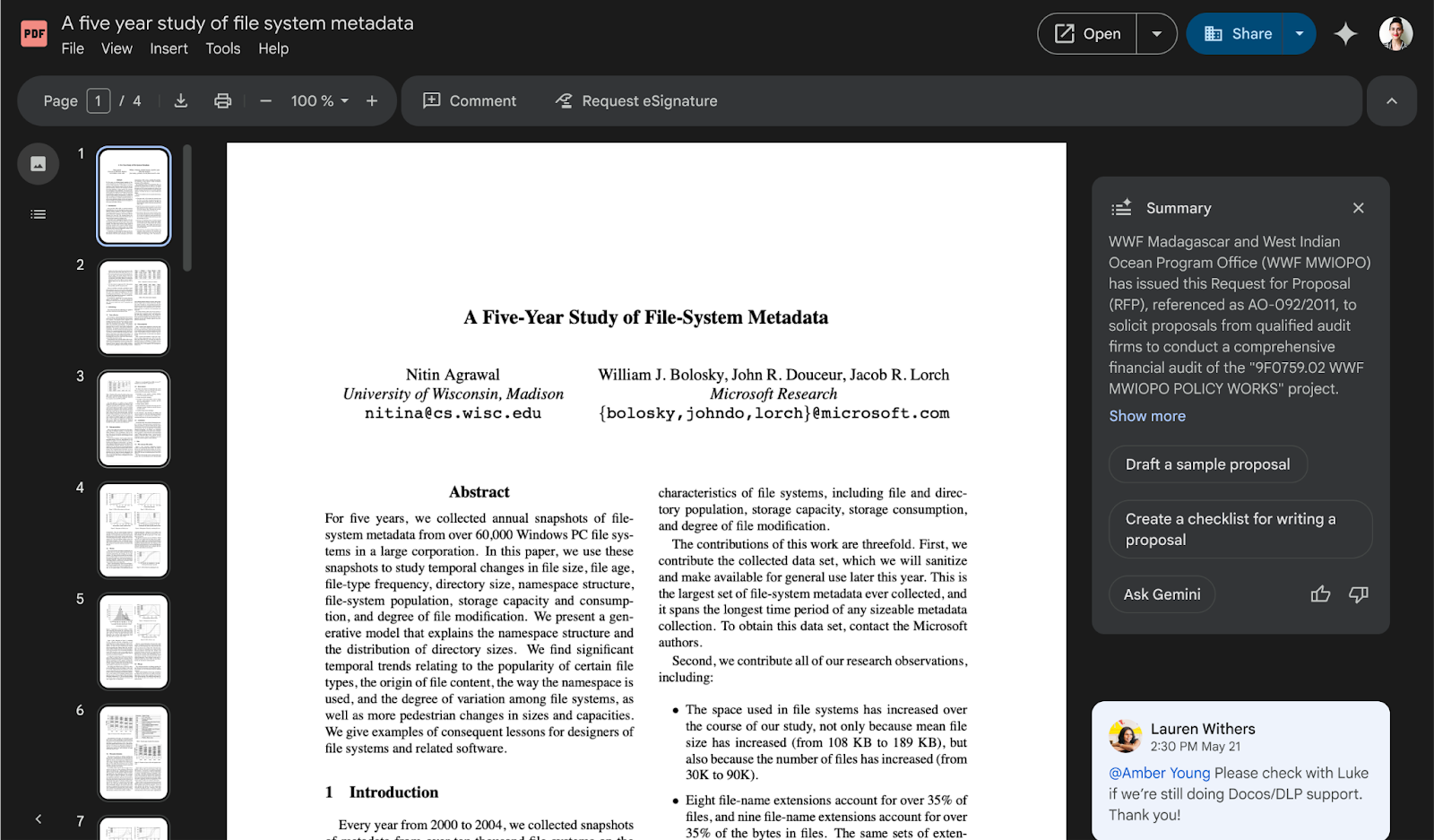 New Drive Web Viewing Experience for PDFs